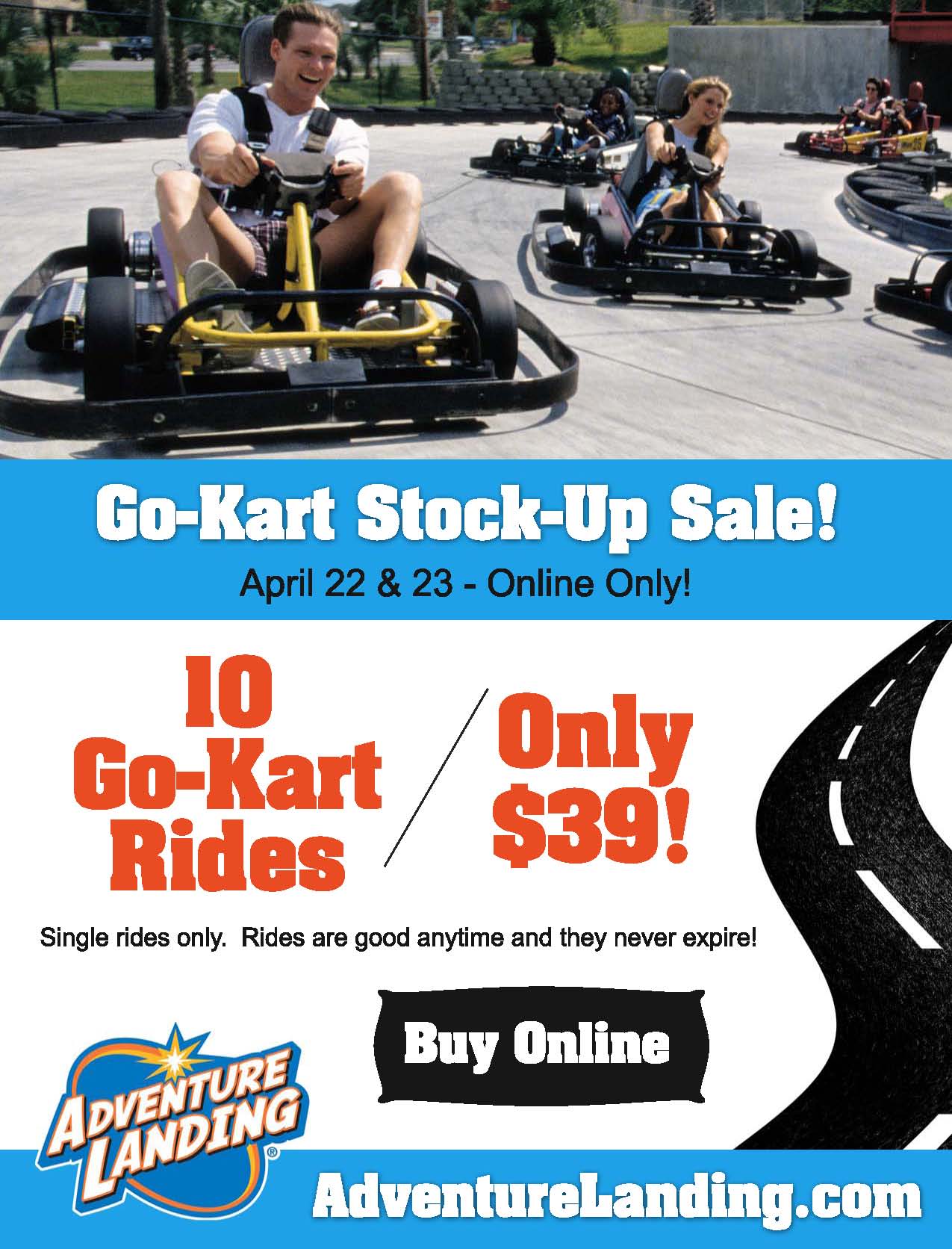 AL Go-Kart Stock-Up Sale April 2017