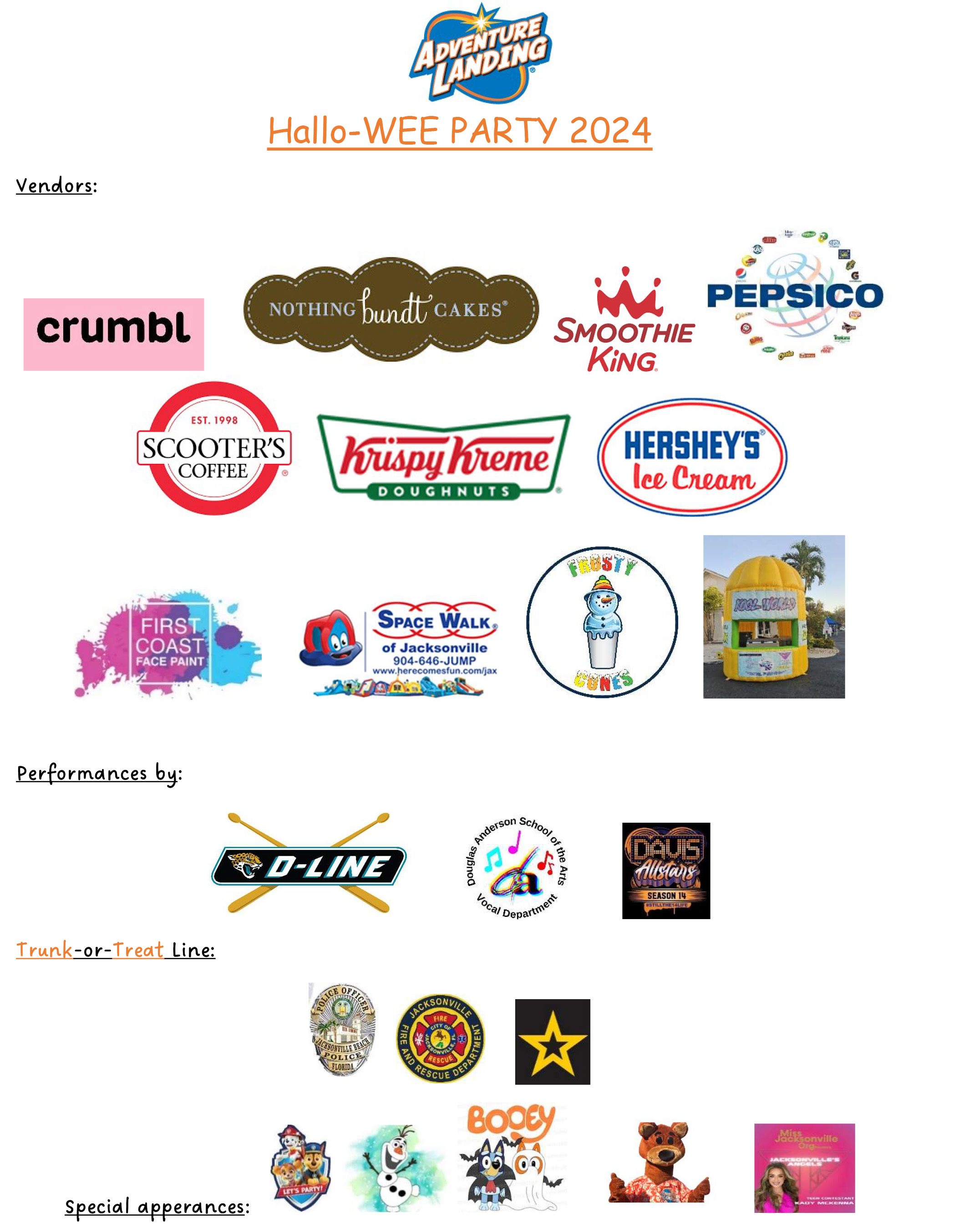 Hallo-WEE Vendors